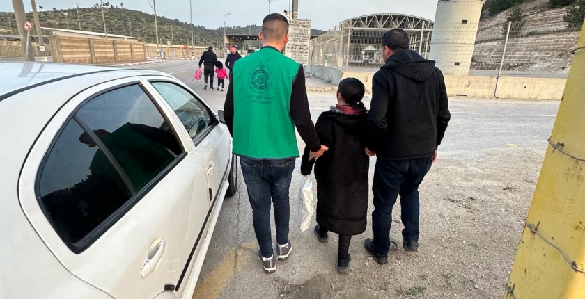 Transfer of patients referred by the Palestinian Ministry of Health for treatment to check point’s borders